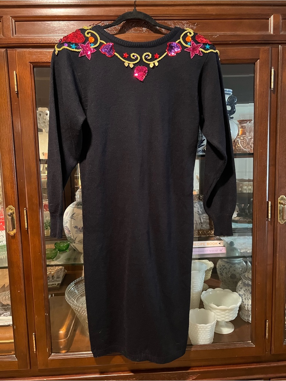 Vintage Plain Jane 80s sweater dress with sequins